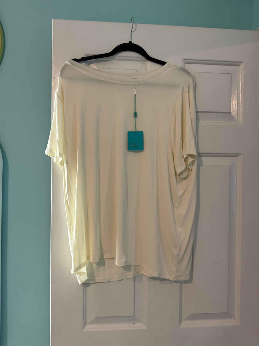 Posh Peanut Cream Short Sleeve Relaxed Tee